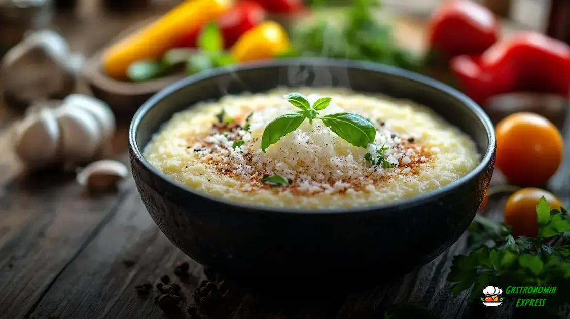 Benefícios da polenta cremosa na alimentação