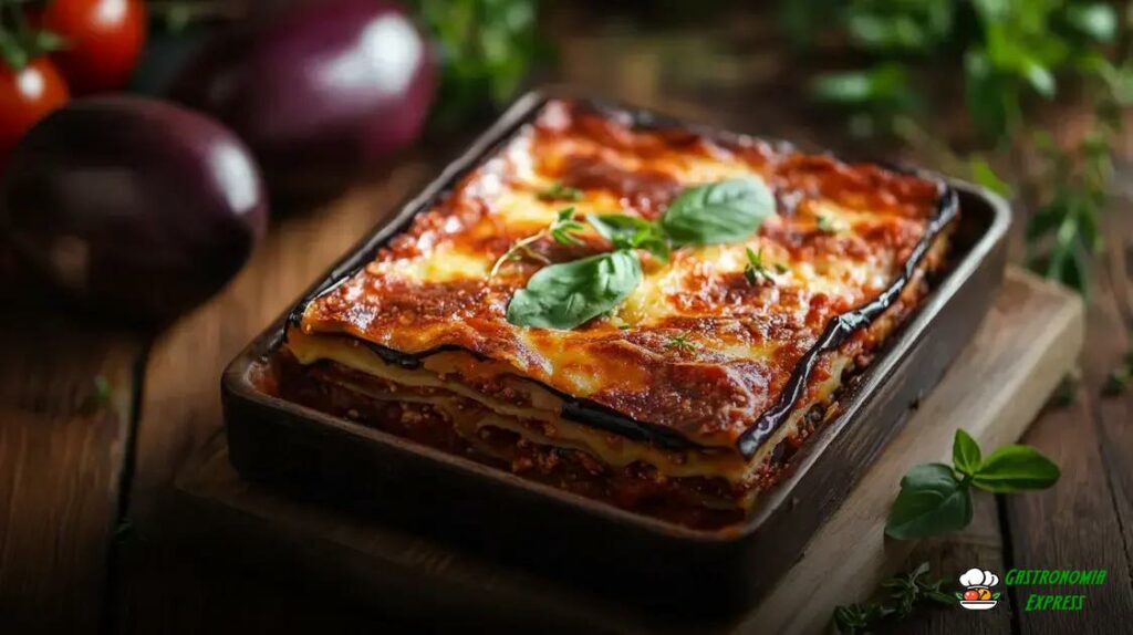 Lasanha de Berinjela com Molho de Tomate